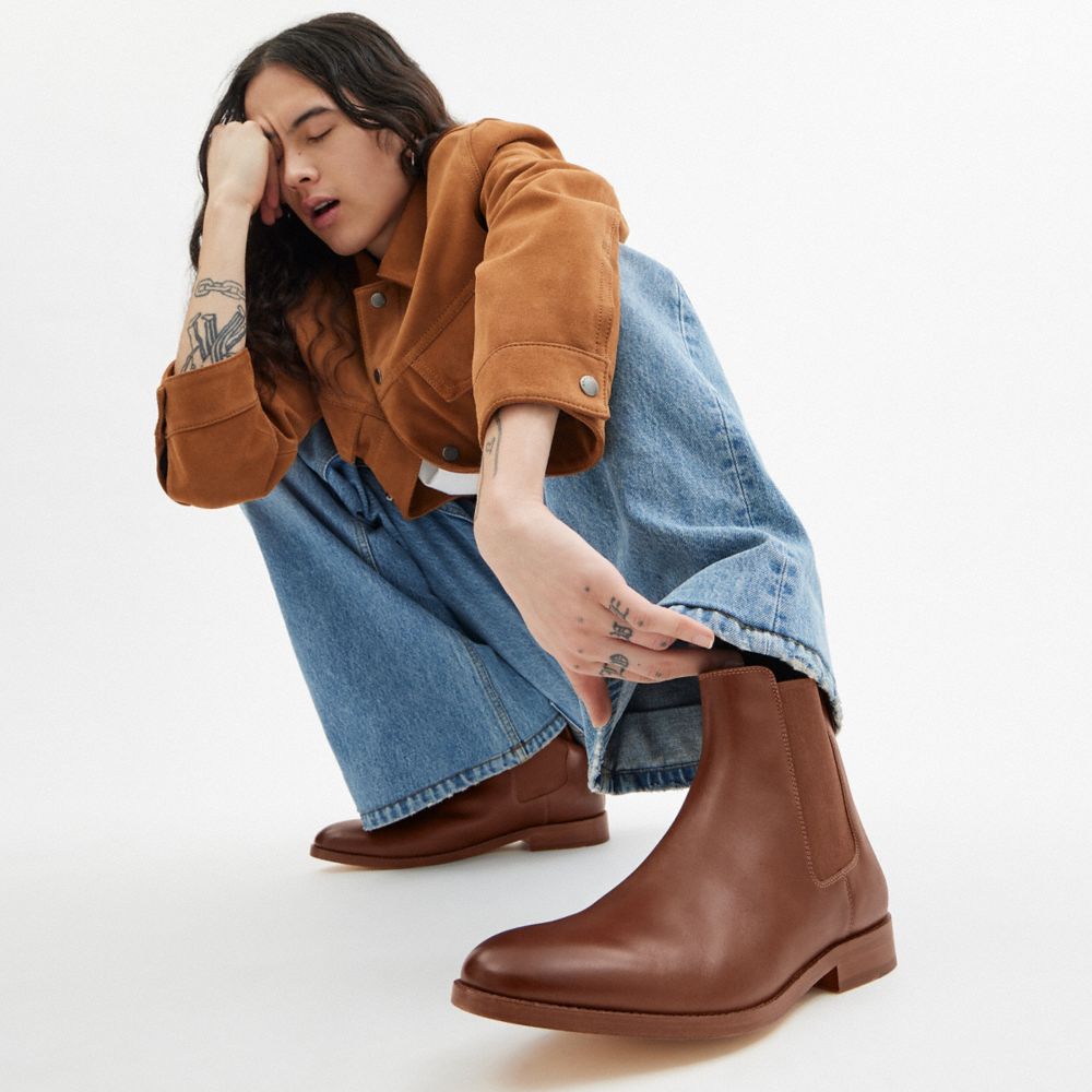 Brown Coach Dalton Chelsea Men Boots | PH_CH69604