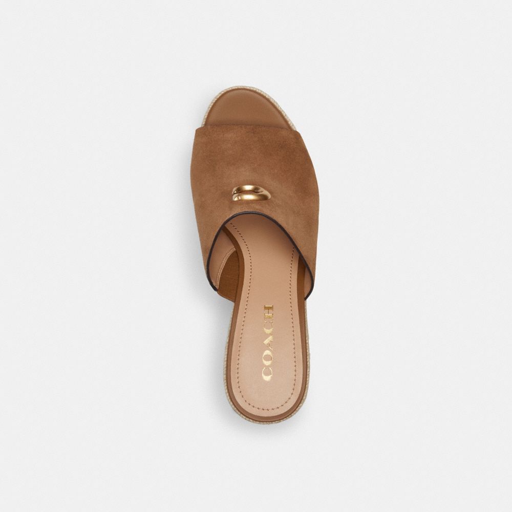 Brown Coach Gloria Wedge Coconut Women Sandals | PH_CH40165