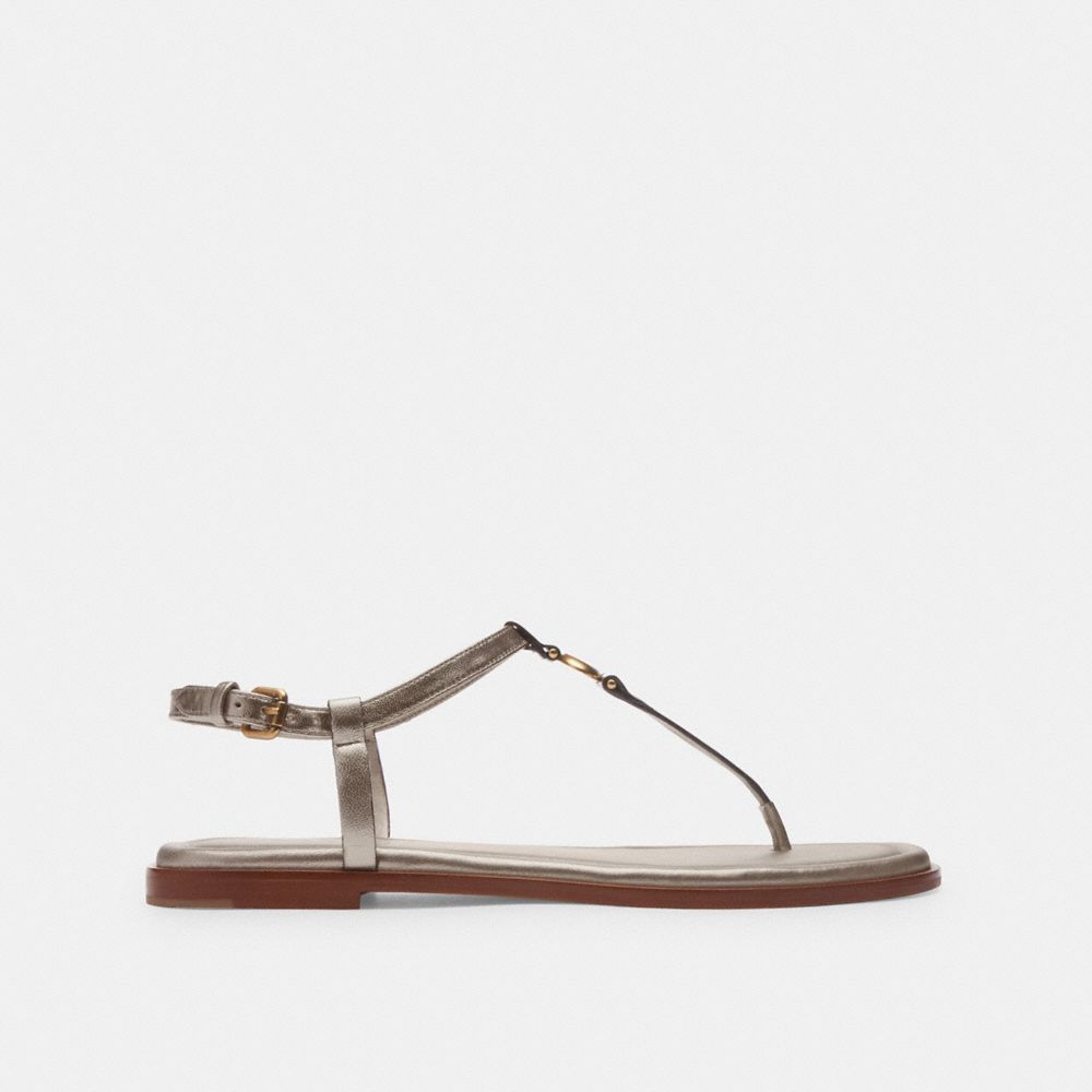 Brown Coach Jessica Champagne Women Sandals | PH_CH96657