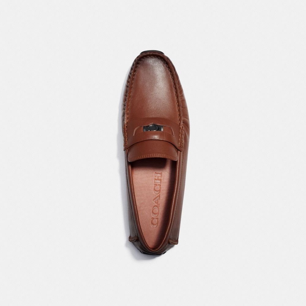 Brown Coach Signature Coin Men Drivers Shoes | PH_CH46664