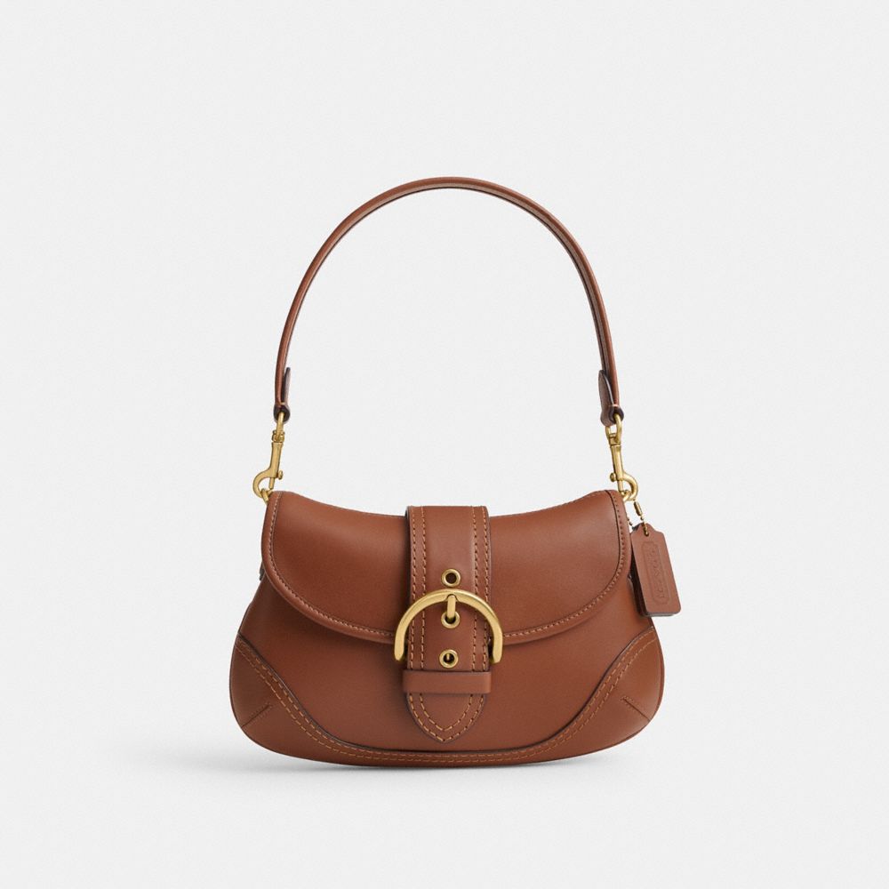 Brown Coach Soho In Regenerative Leather Brass Women Shoulder Bags | PH_CH71026