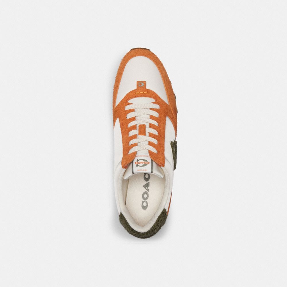 Brown Orange Coach Runner Spice Men Sneakers | PH_CH11101