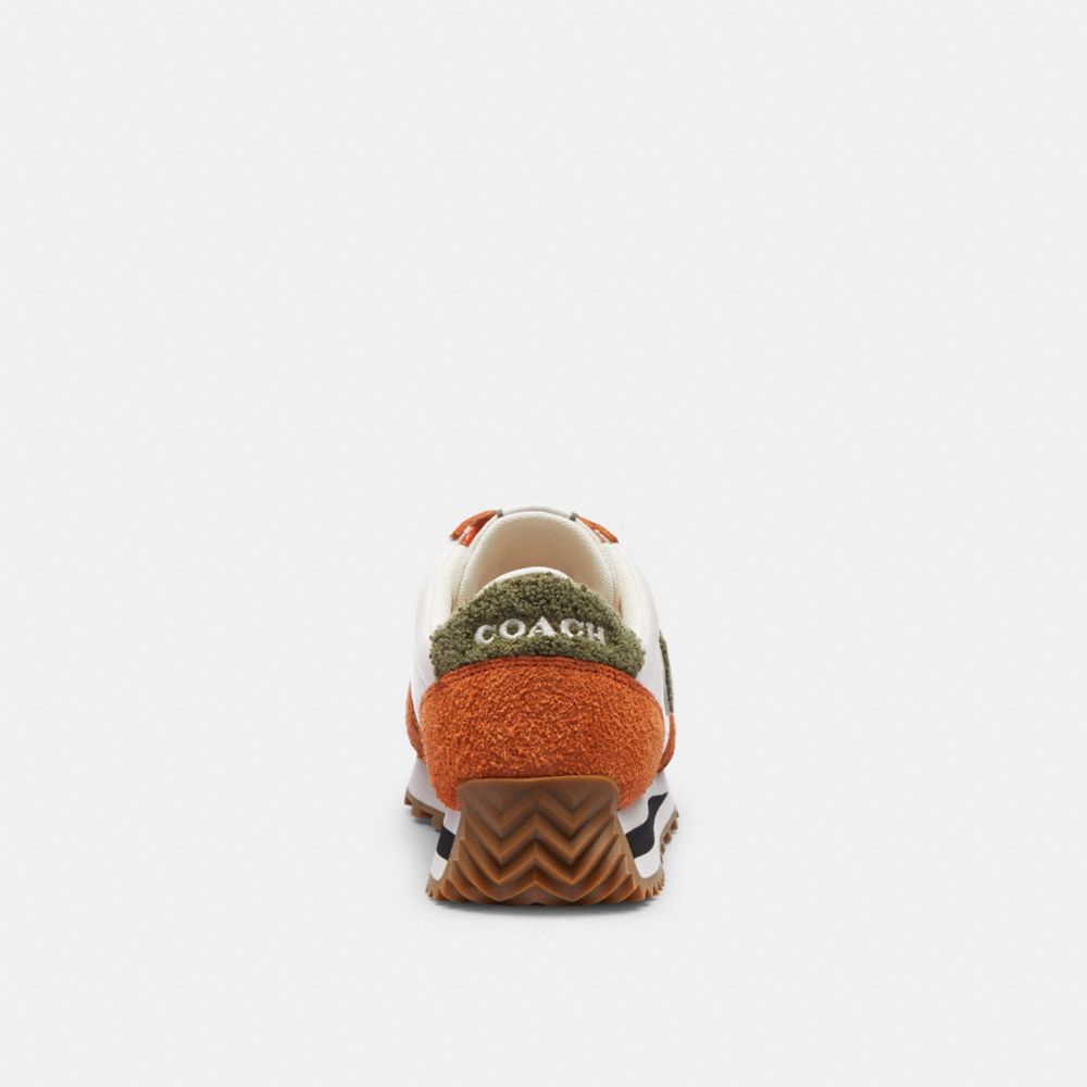 Brown Orange Coach Runner Spice Men Sneakers | PH_CH11101