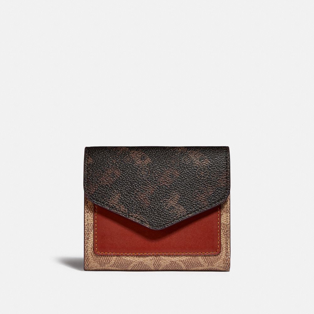 Brown Red Coach Wyn With Horse And Carriage Printed Women Small Wallets | PH_CH54201