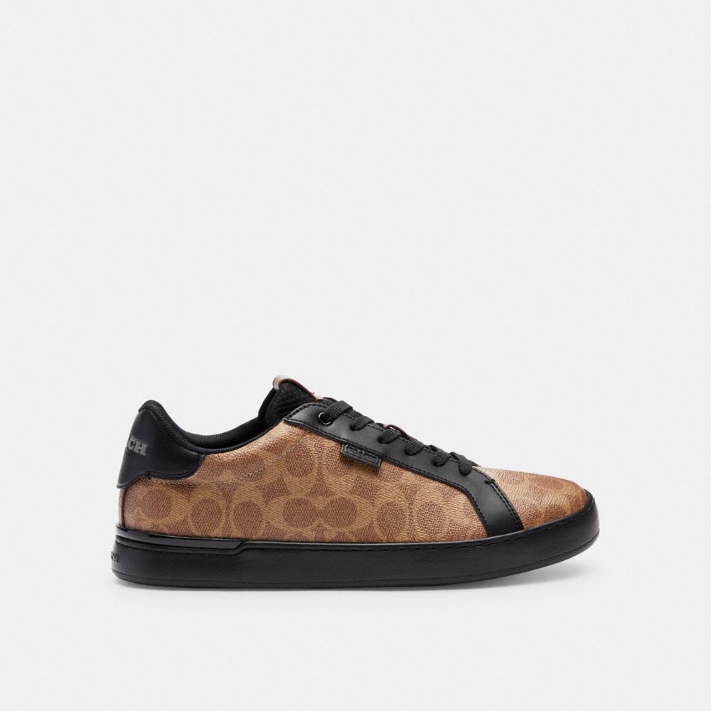 Brown / Black Coach Lowline Low Top In Signature Men Sneakers | PH_CH46701