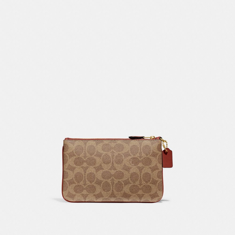 Brown / Red Coach Small In Signature Women Small Wallets | PH_CH47960