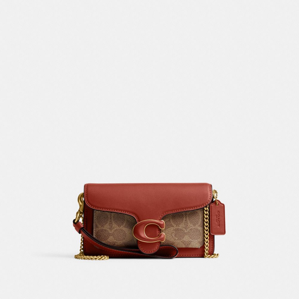 Brown / Red Coach Tabby Crossbody In Signature Women Small Wallets | PH_CH51662