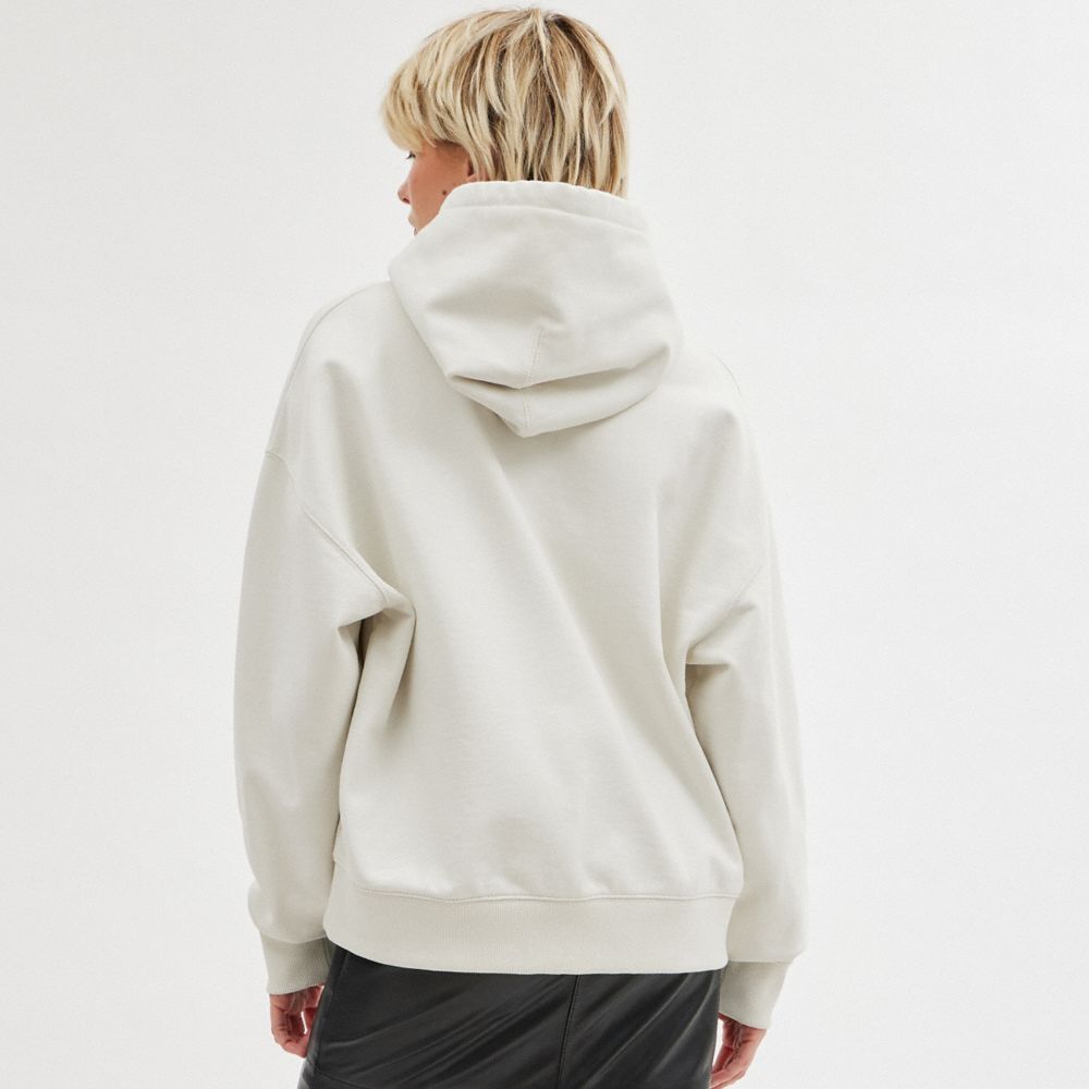 Cream Coach Hoodie Cream Men Sweatshirts | PH_CH96099