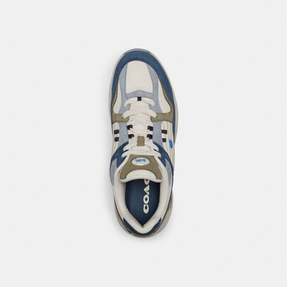 Dark Blue Coach C301 Denim Men Sneakers | PH_CH96855