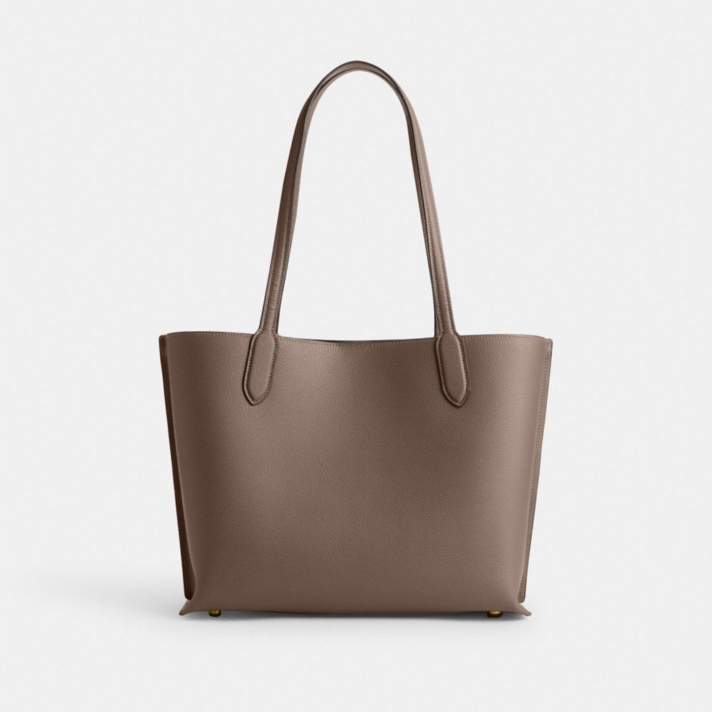 Dark Grey Coach Willow Pebble Leather Women Tote Bag | PH_CH30600