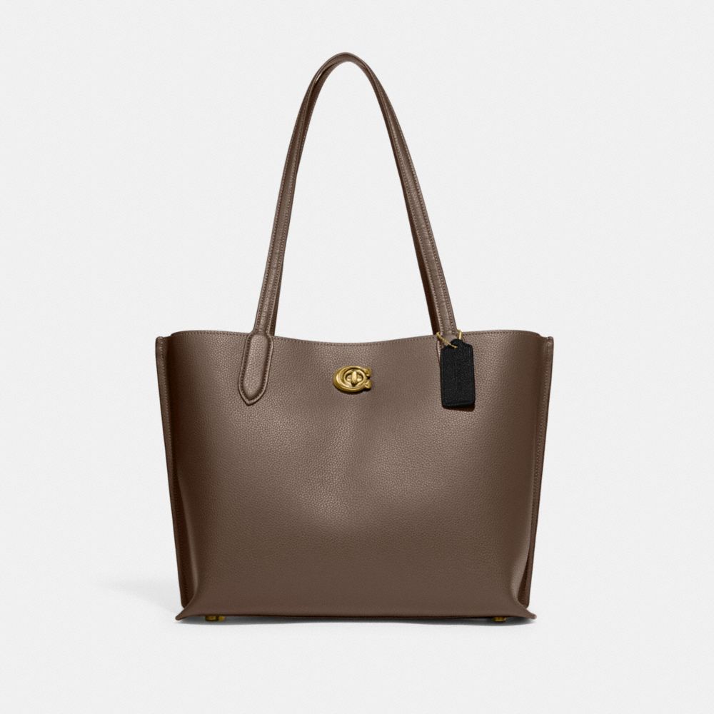 Dark Grey Coach Willow Pebble Leather Women Tote Bag | PH_CH30600