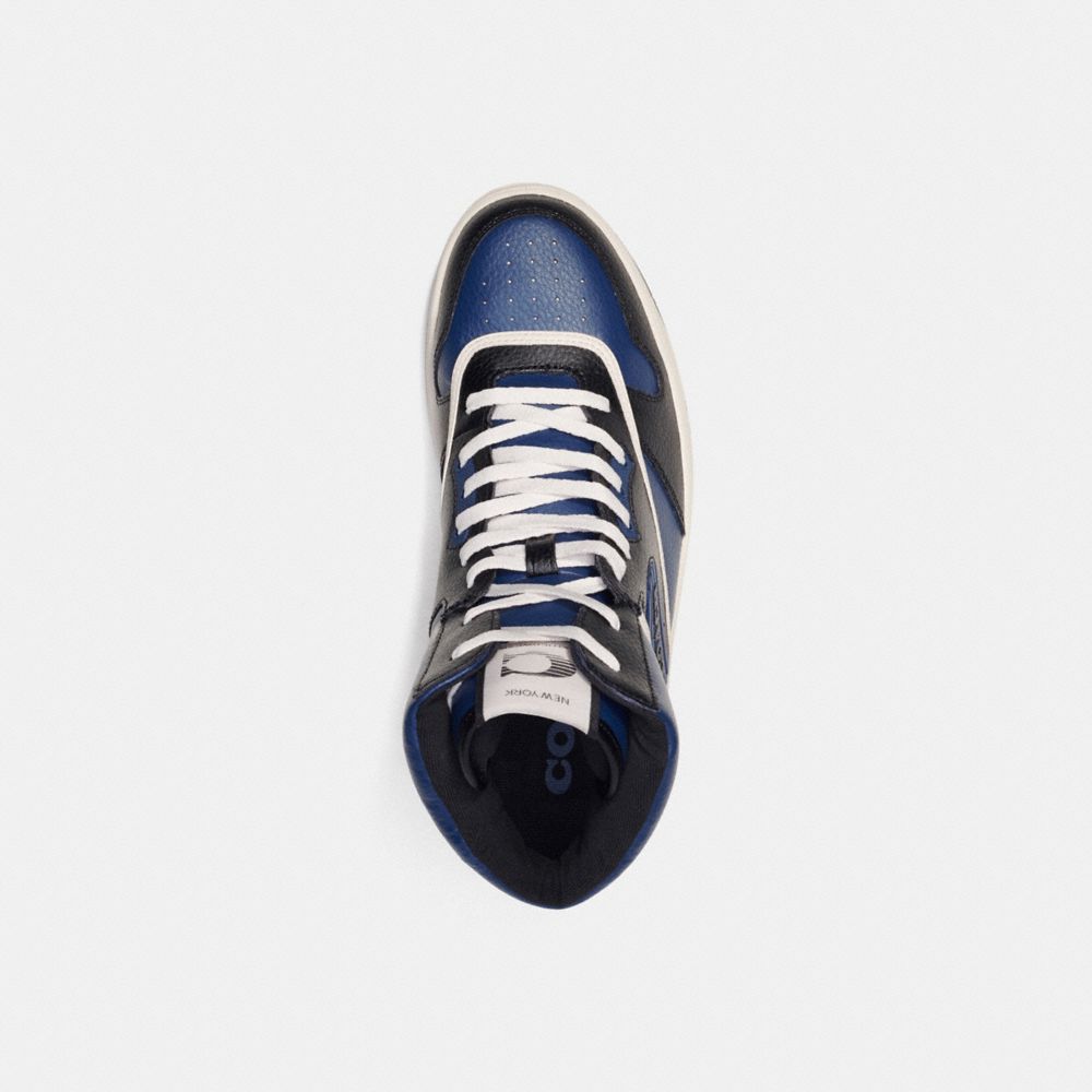 Deep Blue Coach C202 High Top Men Sneakers | PH_CH11436