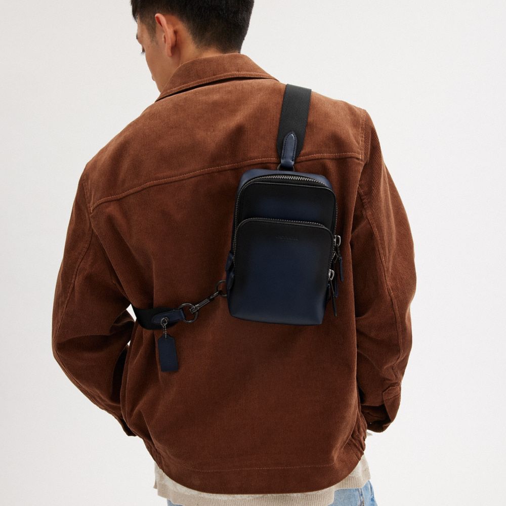 Deep Blue Coach Gotham Sling Pack 13 Men Crossbody Bags | PH_CH52212