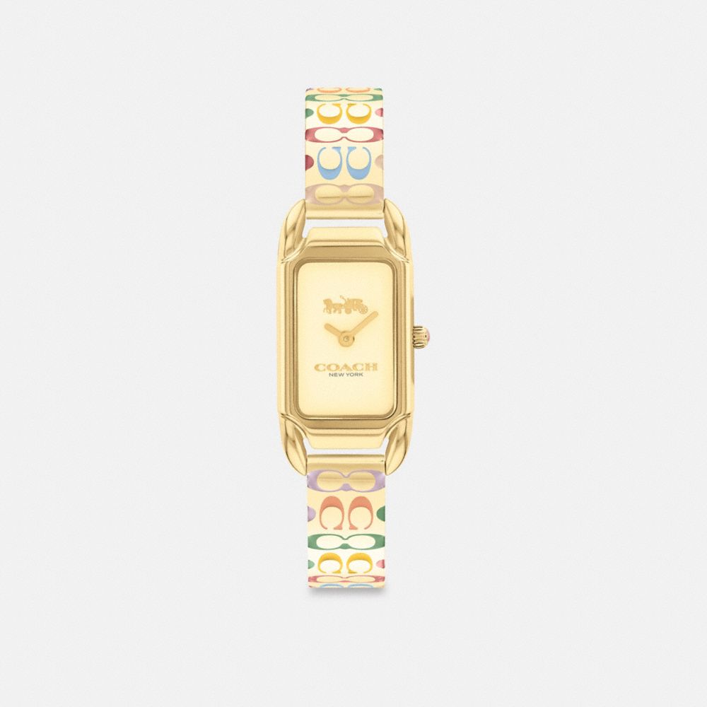 Gold Coach Cadie 17.5 Mm X 28.5 Mm Rainbow Women Watches | PH_CH21113