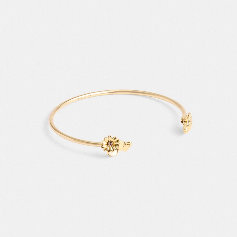 Gold Coach Garden Charms Cuff Women Bracelets | PH_CH49804