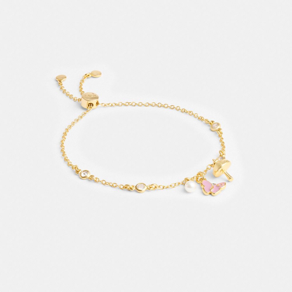 Gold Coach Garden Charms Slider Women Bracelets | PH_CH58272