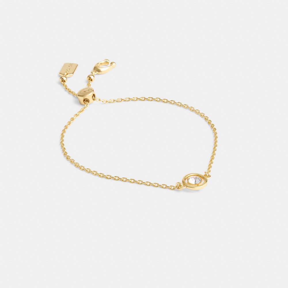 Gold Coach Halo Round Slider Women Bracelets | PH_CH67024