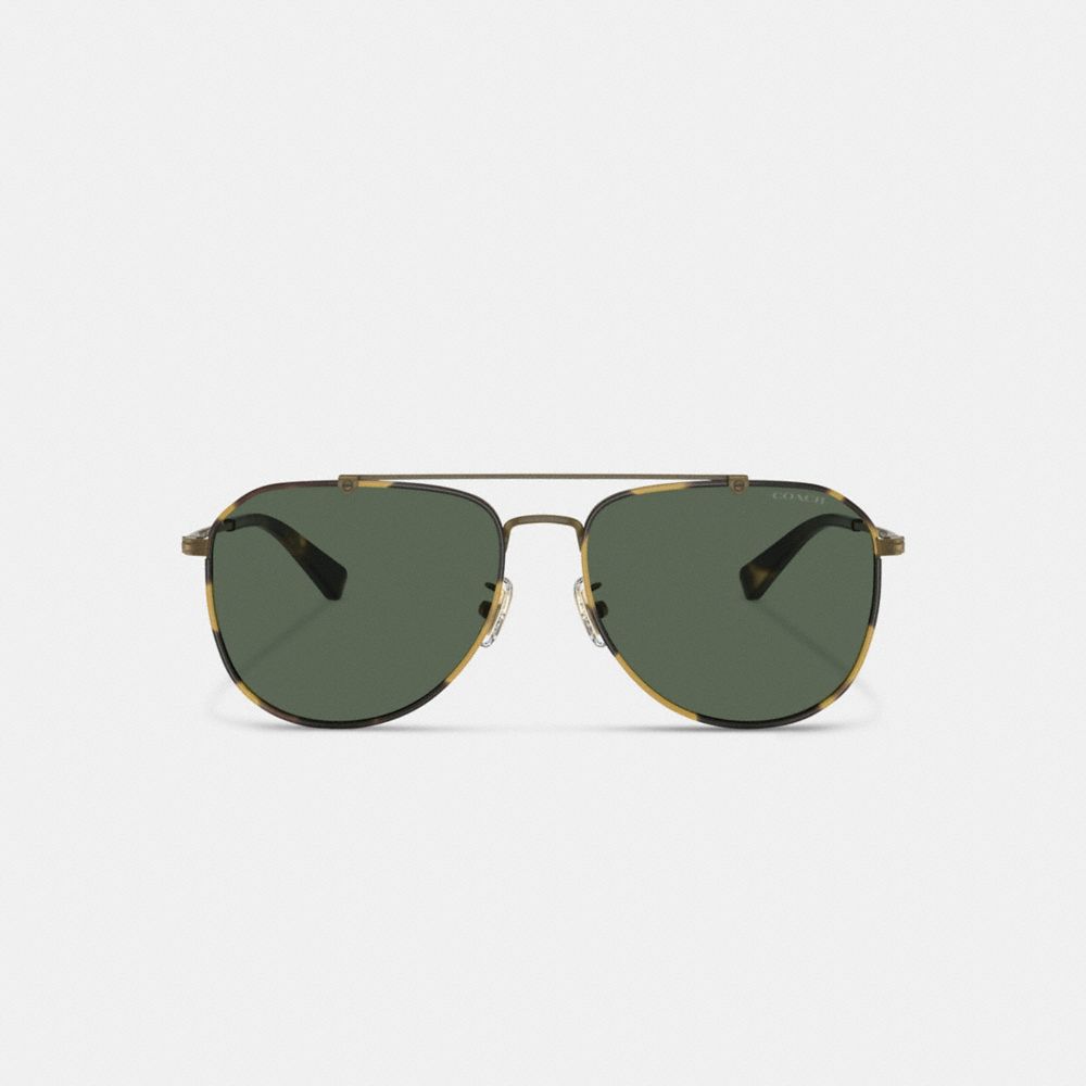 Gold Coach Metal Windsor Pilot Men Sunglasses | PH_CH81778