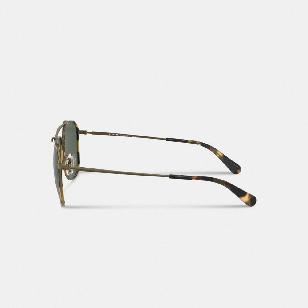 Gold Coach Metal Windsor Pilot Men Sunglasses | PH_CH81778