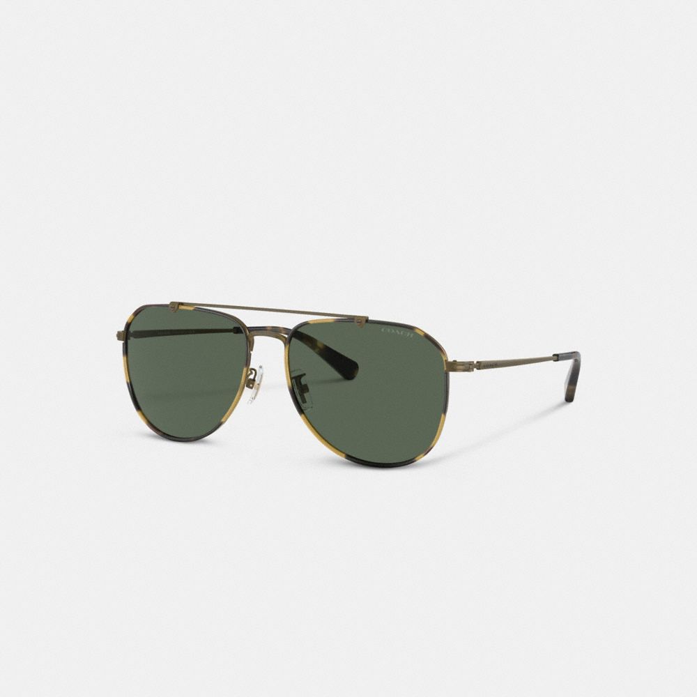 Gold Coach Metal Windsor Pilot Men Sunglasses | PH_CH81778