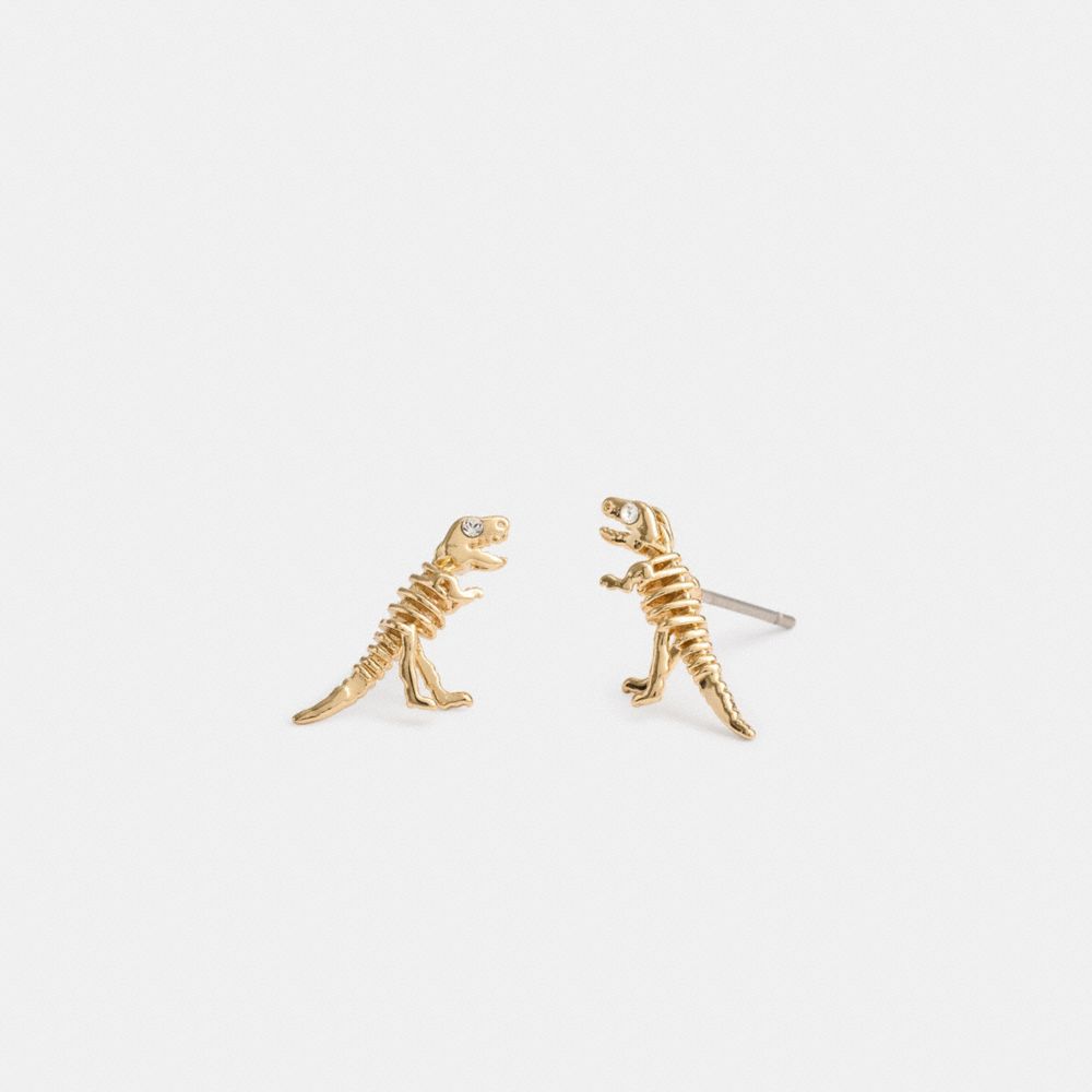 Gold Coach Skeletal Rexy Stud Women Earrings | PH_CH59395