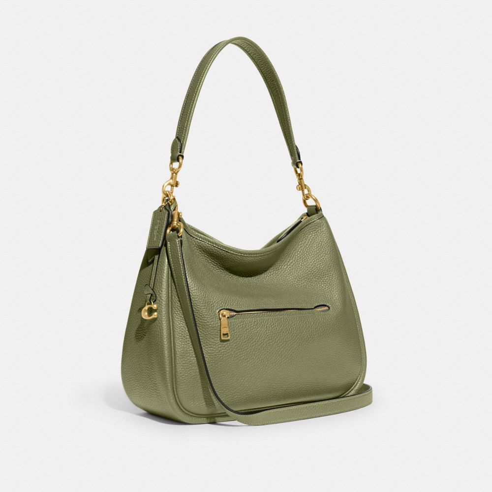 Green Coach Cary Pebble Leather Women Shoulder Bags | PH_CH46110