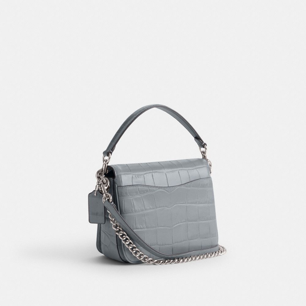 Grey Blue Coach Cassie 19 Croc Embossed Leather Women Crossbody Bags | PH_CH22381