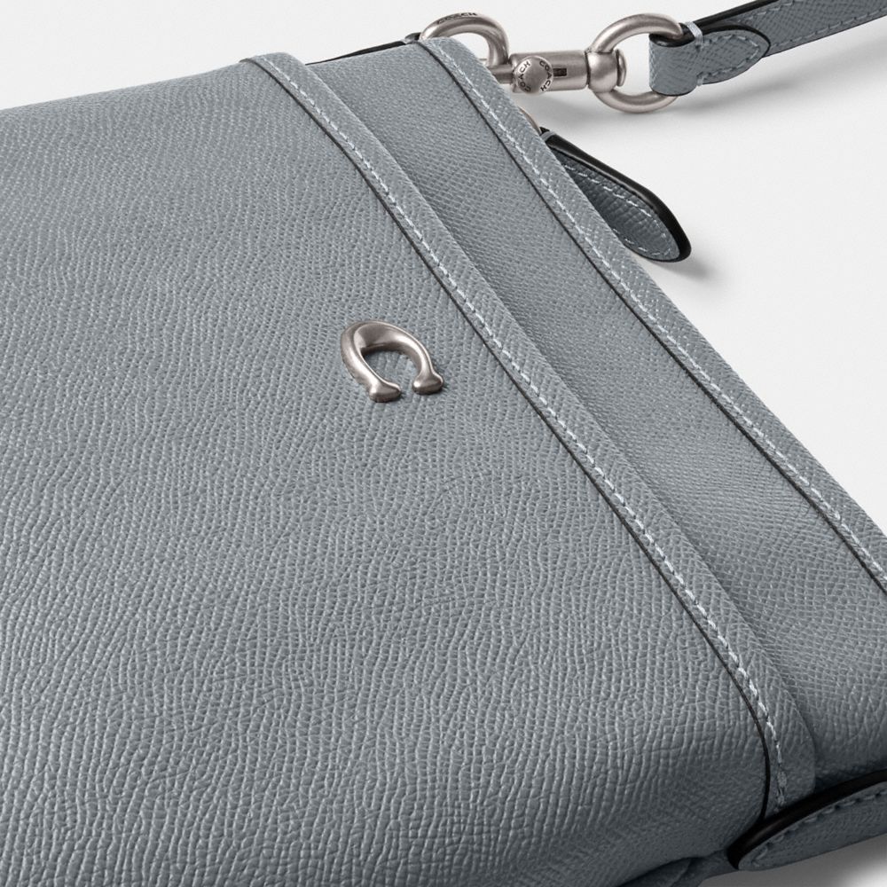 Grey Blue Coach Kitt Messenger Crossgrain Leather Women Crossbody Bags | PH_CH11536