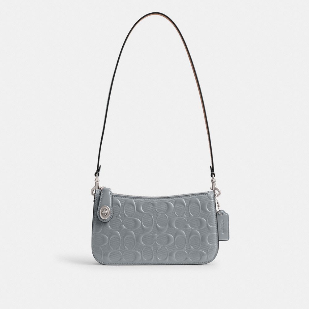 Grey Blue Coach Penn In Signature Leather Women Shoulder Bags | PH_CH30087