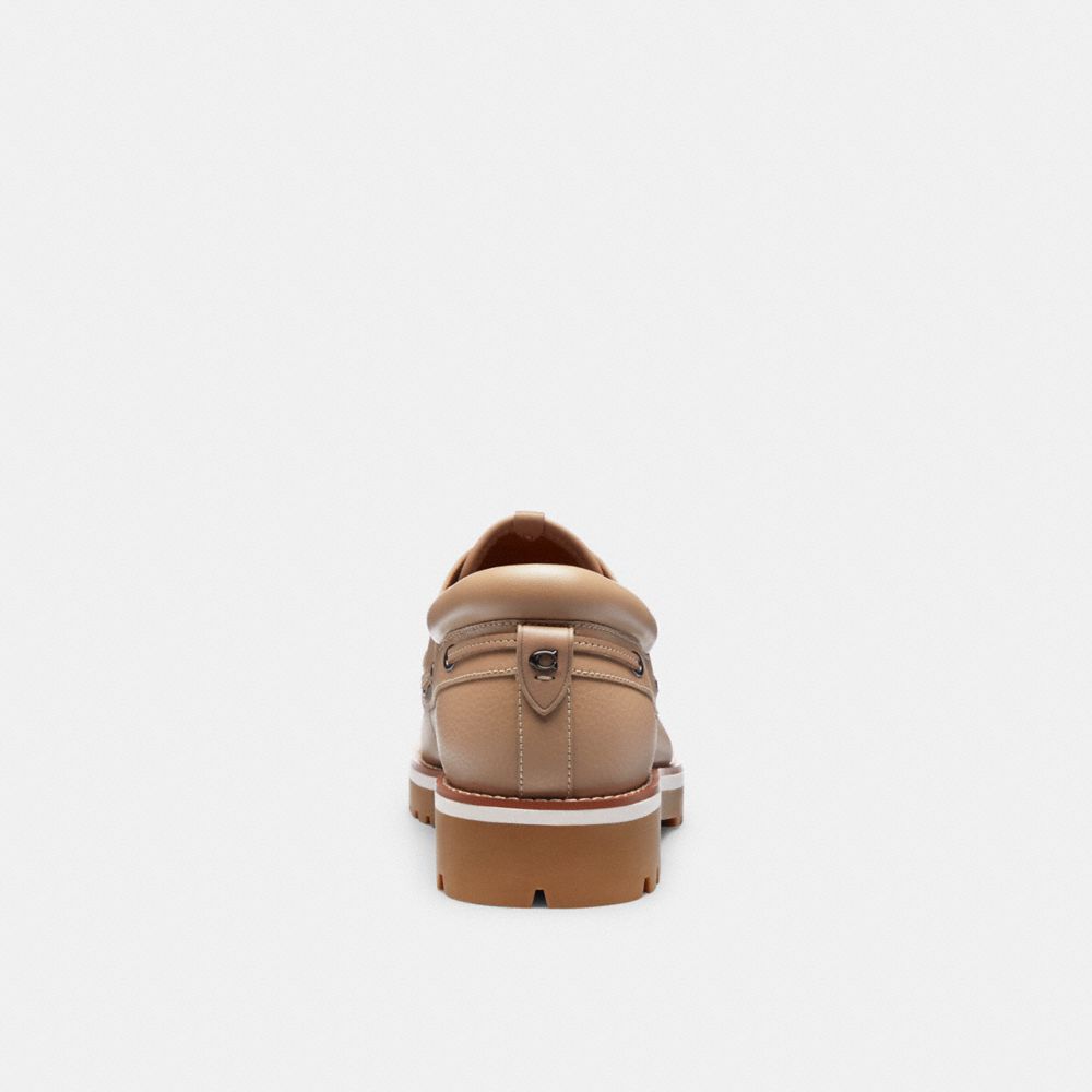 Grey Brown Coach Benson Boat Shoe Taupe Men Boat Shoes | PH_CH91469