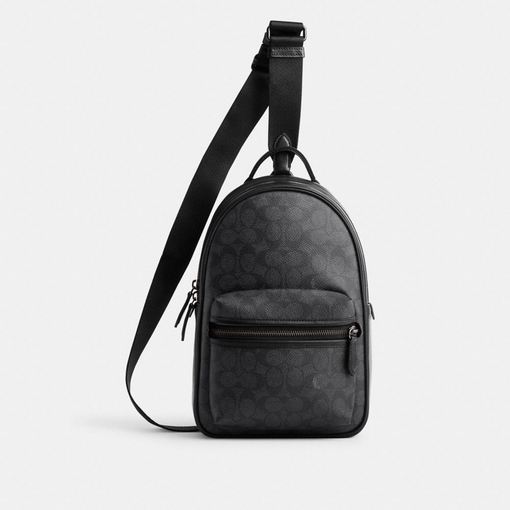 Grey Coach Charter Pack In Signature Men Crossbody Bags | PH_CH12571