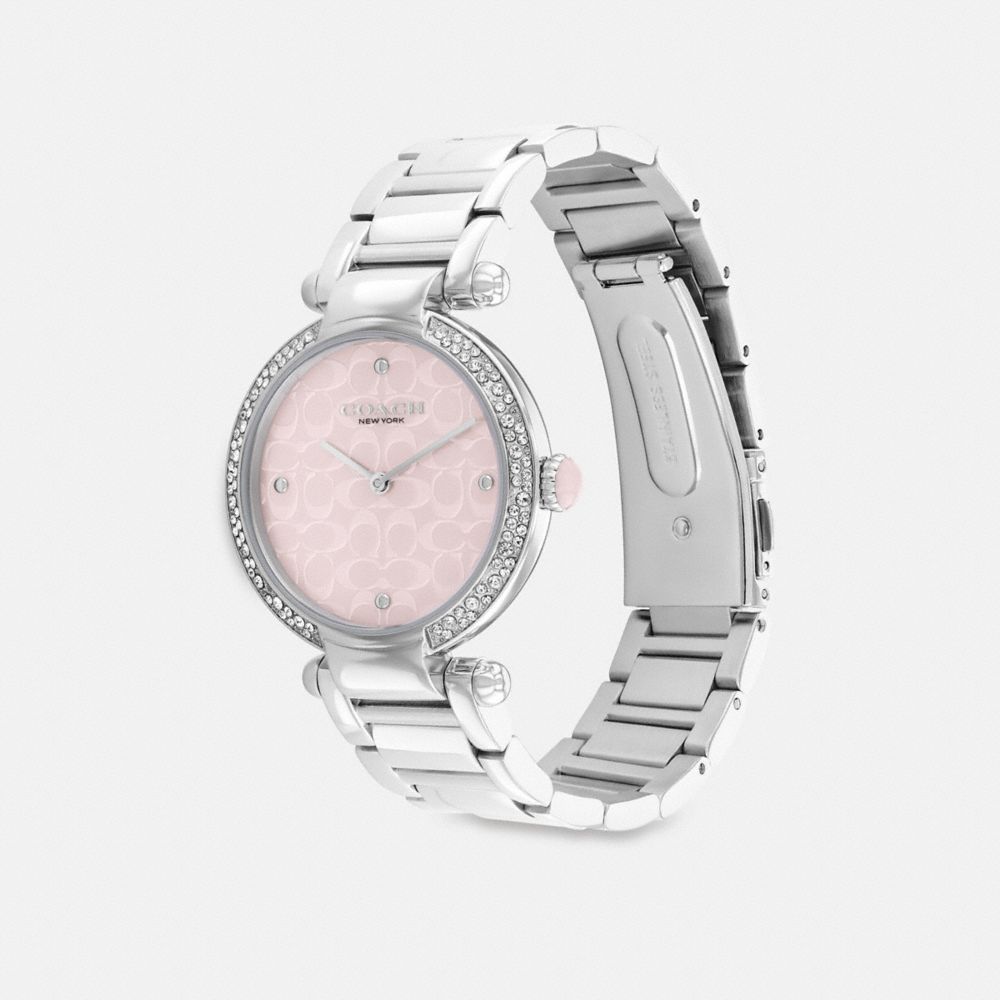 Grey / Pink Coach Cary 34 Mm Stainless Steel Women Watches | PH_CH94907