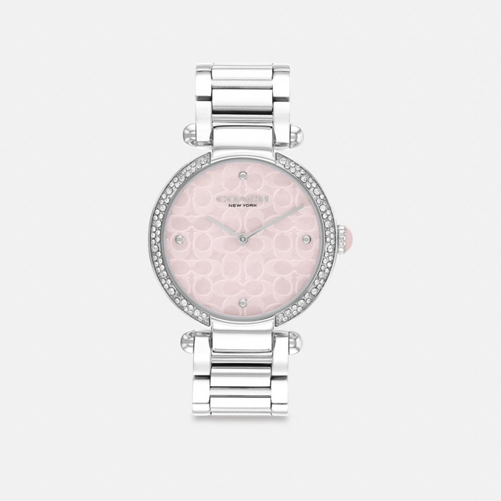 Grey / Pink Coach Cary 34 Mm Stainless Steel Women Watches | PH_CH94907