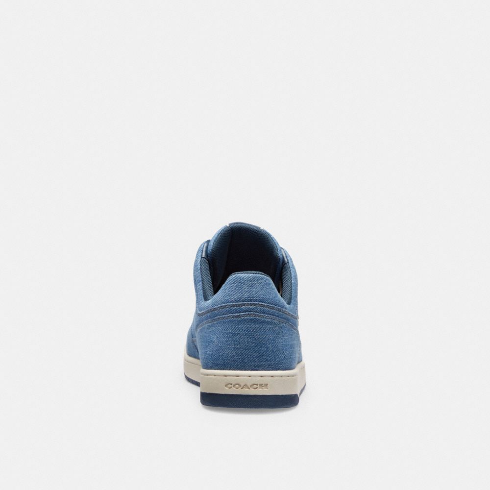 Indigo Blue Coach C201 Low Top Indigo Denim Women Sneakers | PH_CH25516