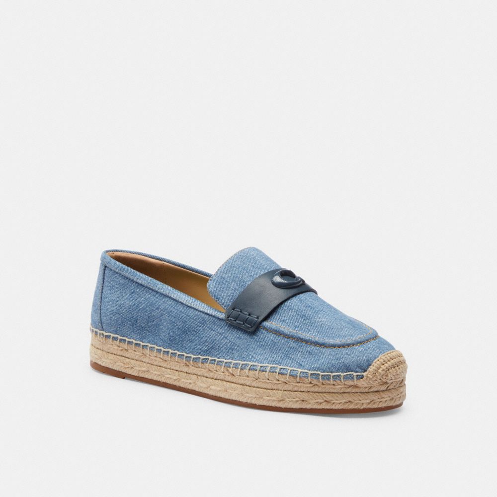 Indigo Blue Coach Camilla Indigo Denim Women Espadrille | PH_CH21278