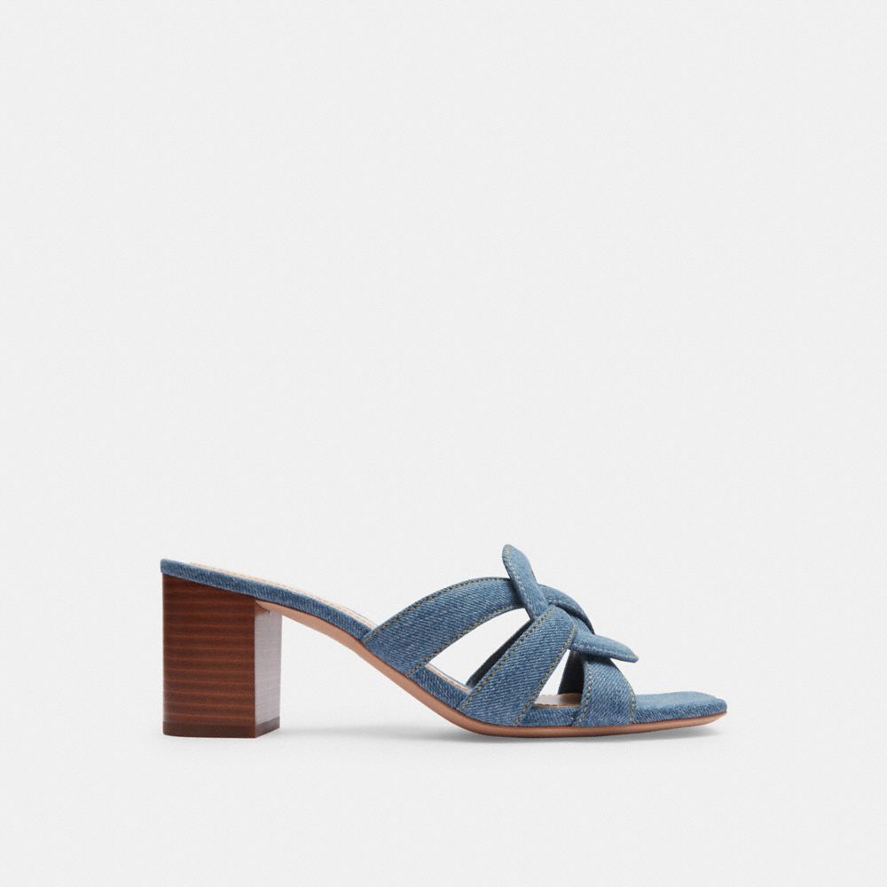 Indigo Blue Coach Nikki Indigo Denim Women Sandals | PH_CH53833