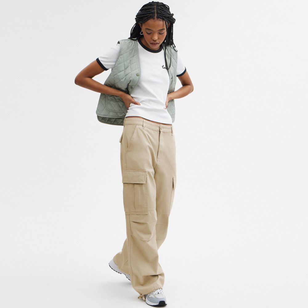 Khaki Coach Cargo Men Pants | PH_CH14239