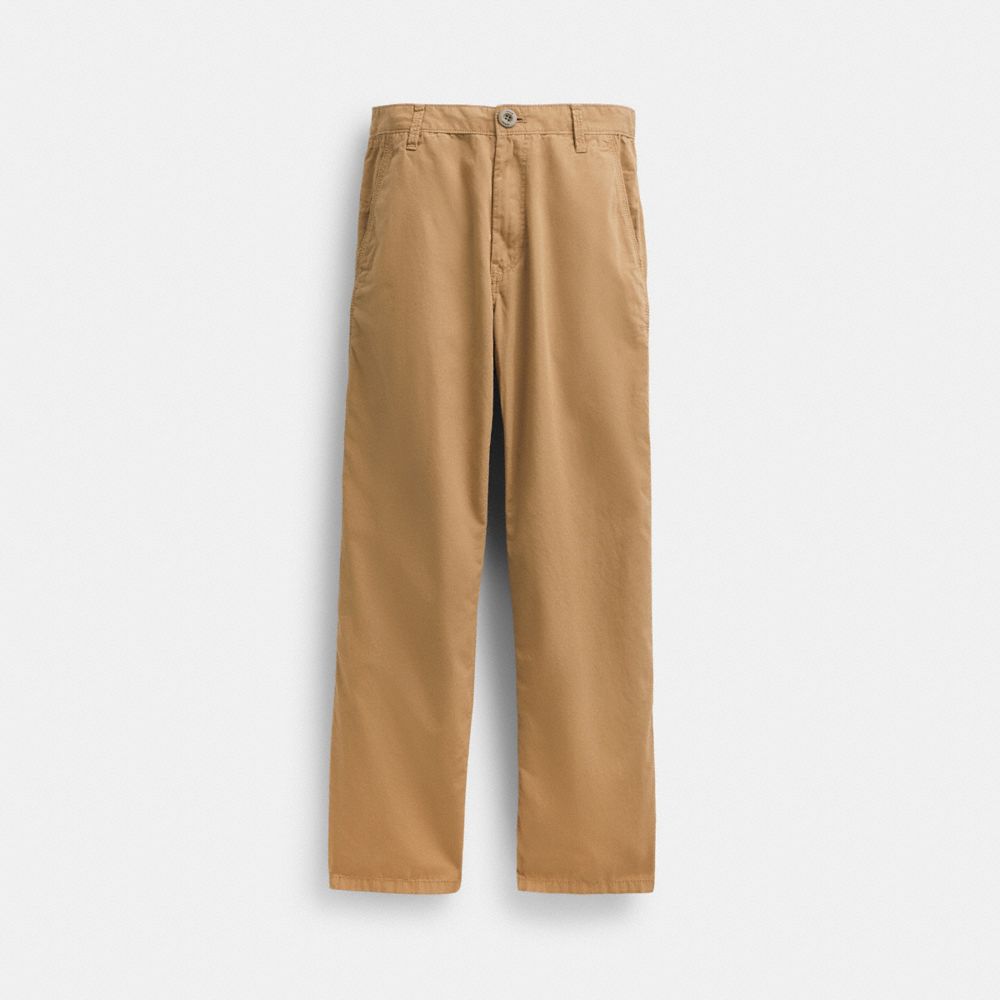 Khaki Coach Regenerative Cotton Trousers Men T Shirts | PH_CH34110