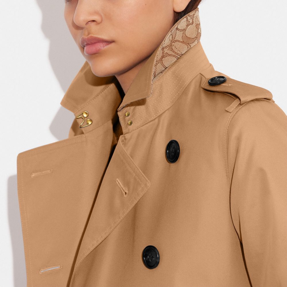 Khaki Coach Trench Women Jackets | PH_CH64702