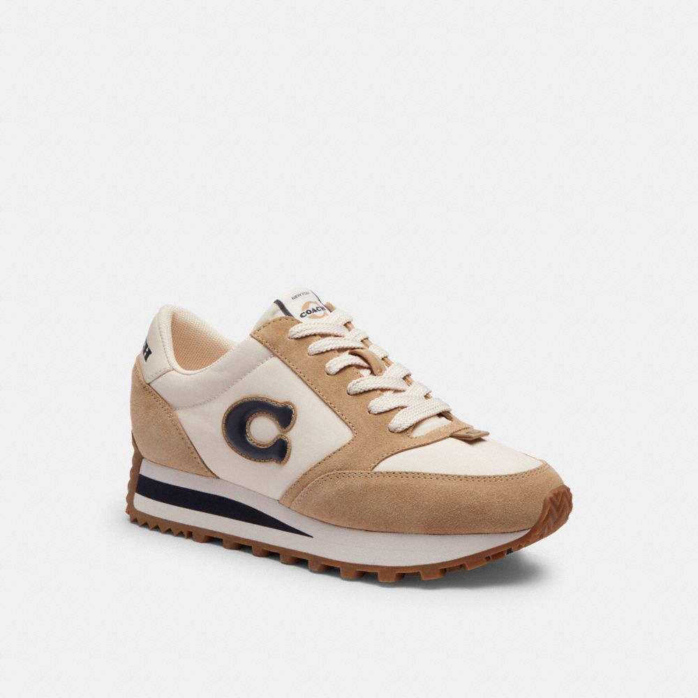 Navy Coach Runner Chalk Women Sneakers | PH_CH55957