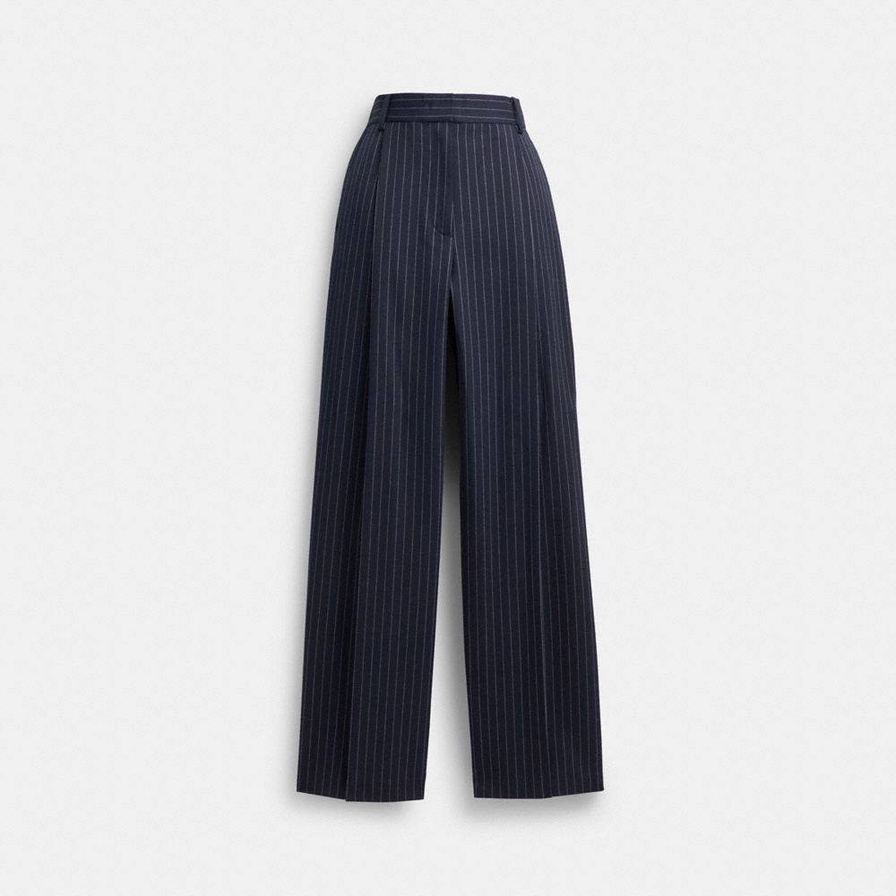 Navy Coach Wide Leg Women Trousers | PH_CH12227