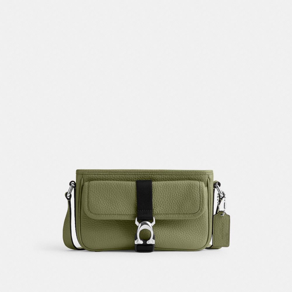 Olive Coach Beck Slim Moss Men Crossbody Bags | PH_CH94496