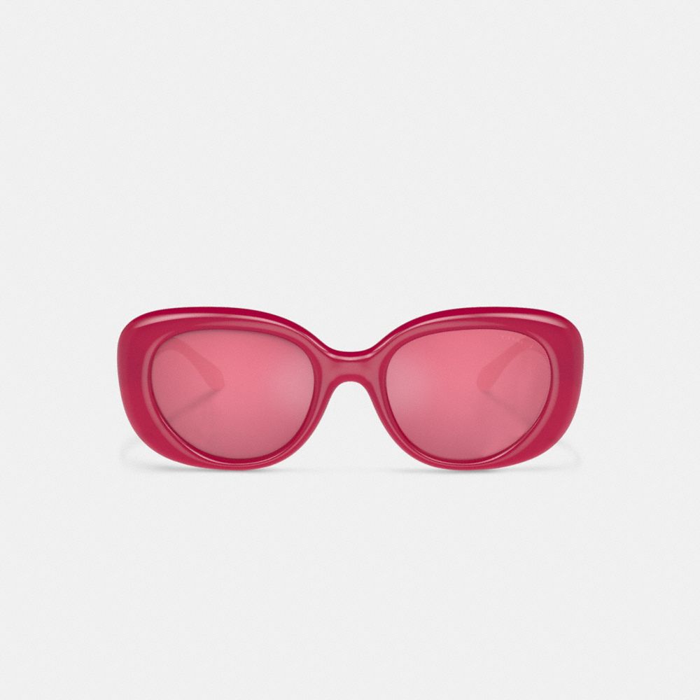 Pink Coach Pillow Tabby Round Magenta Women Sunglasses | PH_CH68700