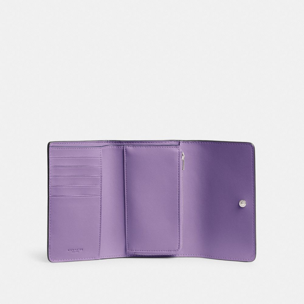 Purple Coach Essential Medium Flap In Colorblock Women Large Wallets | PH_CH97085