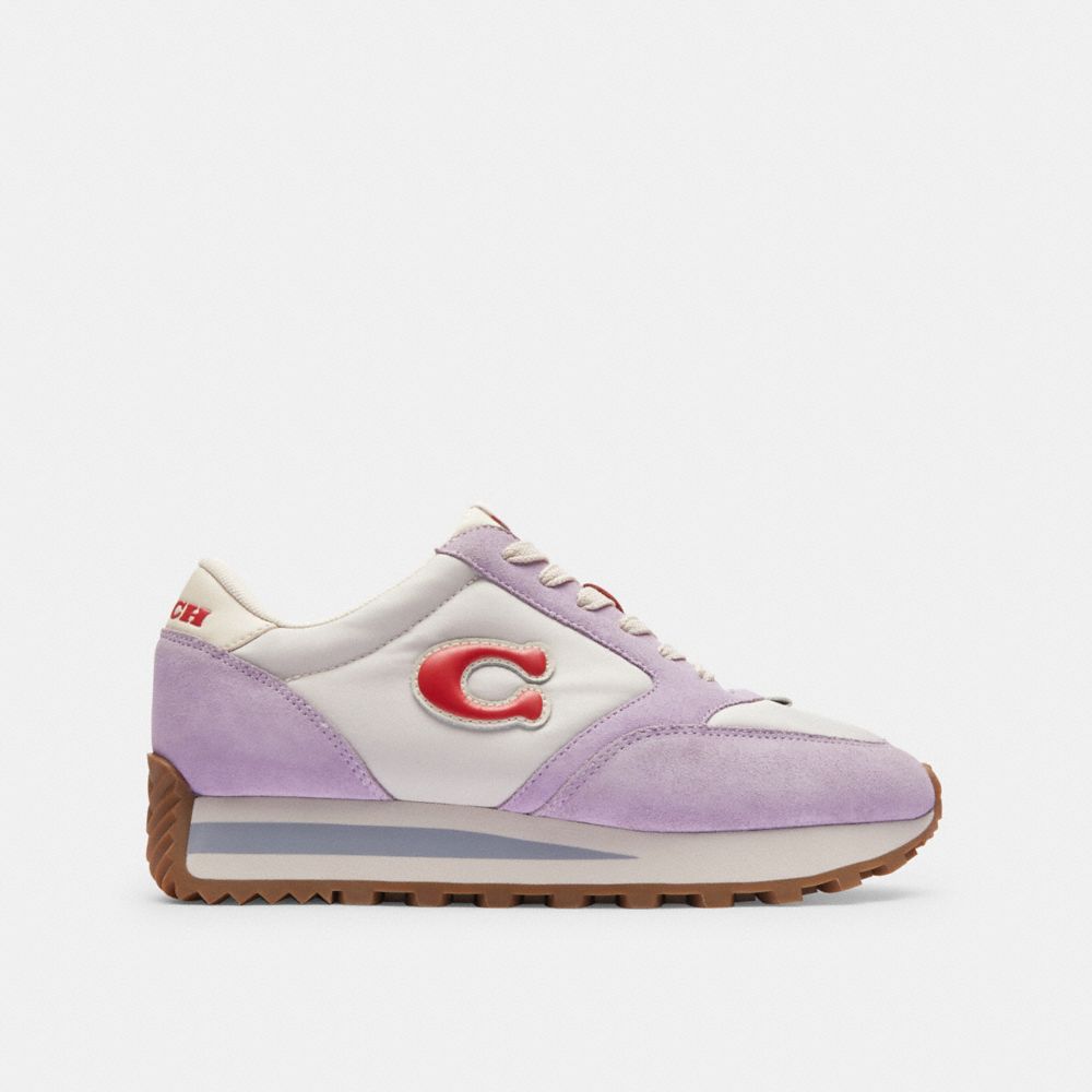 Purple Coach Runner Soft Women Sneakers | PH_CH65902