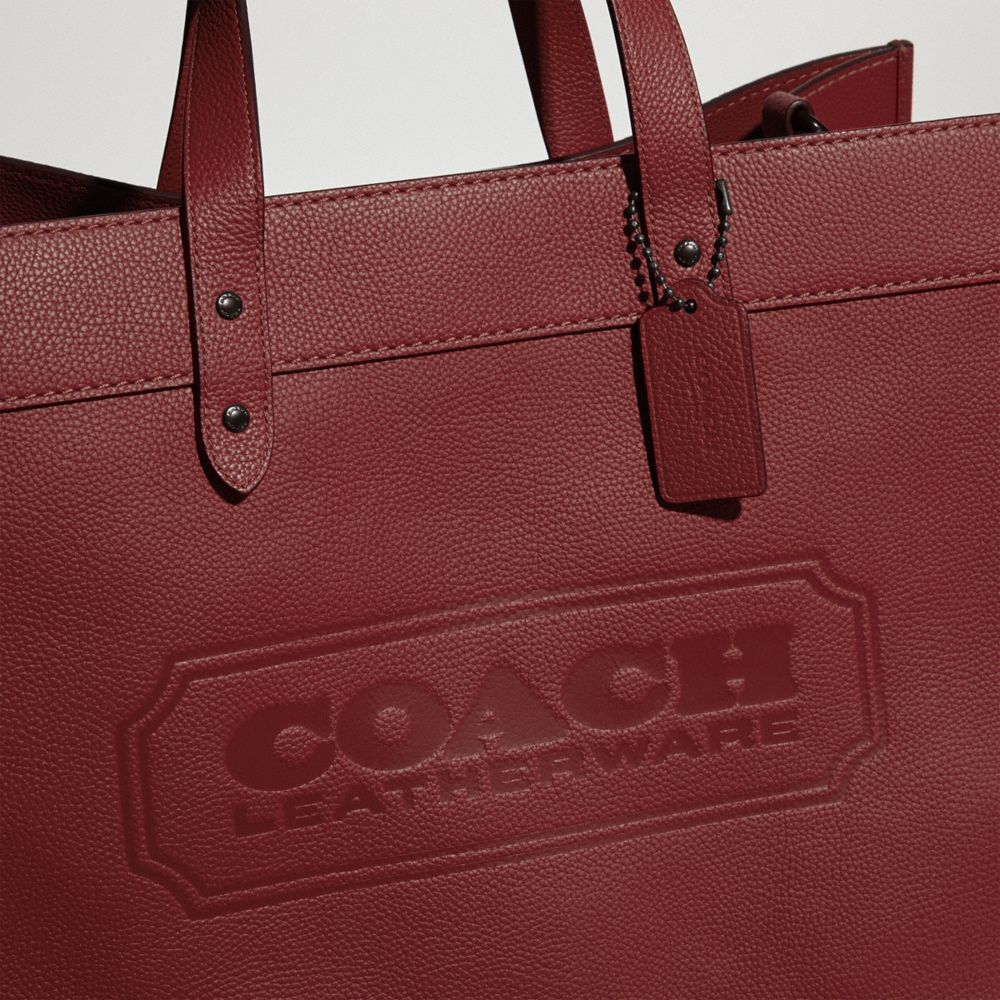 Red Coach Field 40 With Badge Women Tote Bag | PH_CH51657