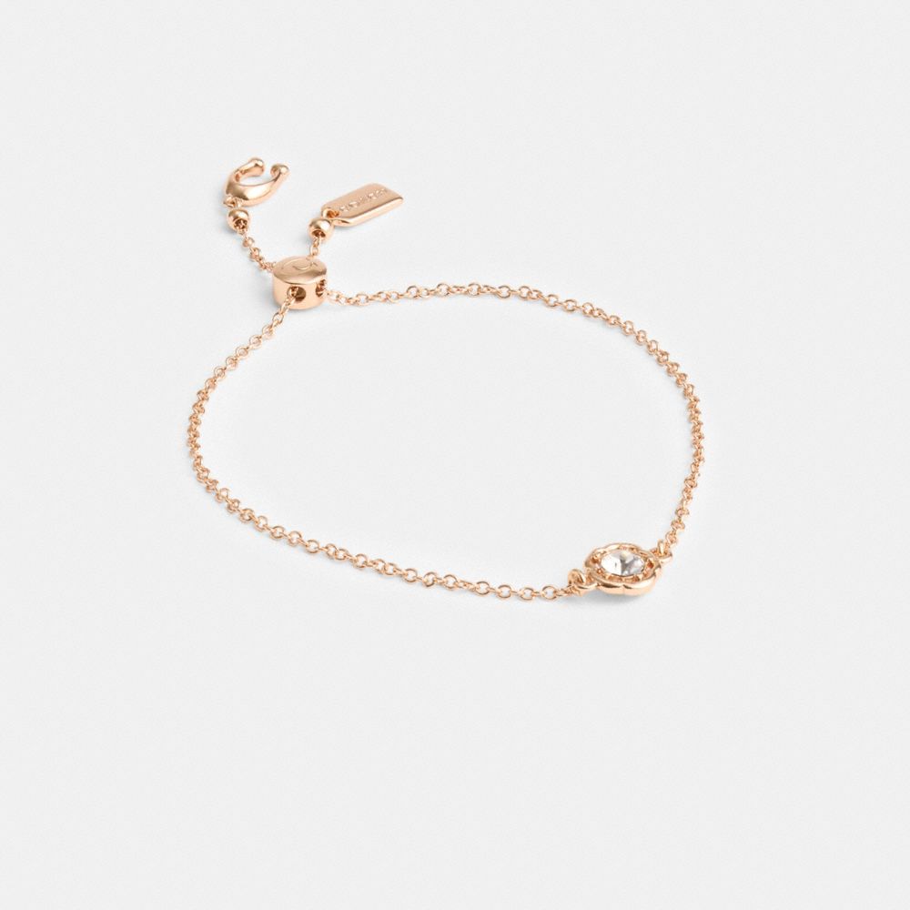 Rose Gold Coach Halo Tea Slider Women Bracelets | PH_CH92861