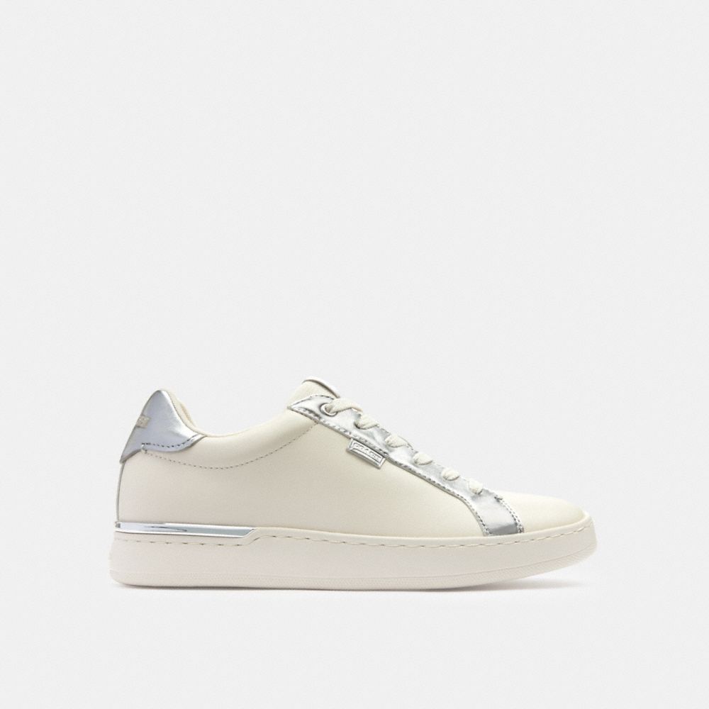 Silver Coach Lowline Low Top Chalk Women Sneakers | PH_CH88004