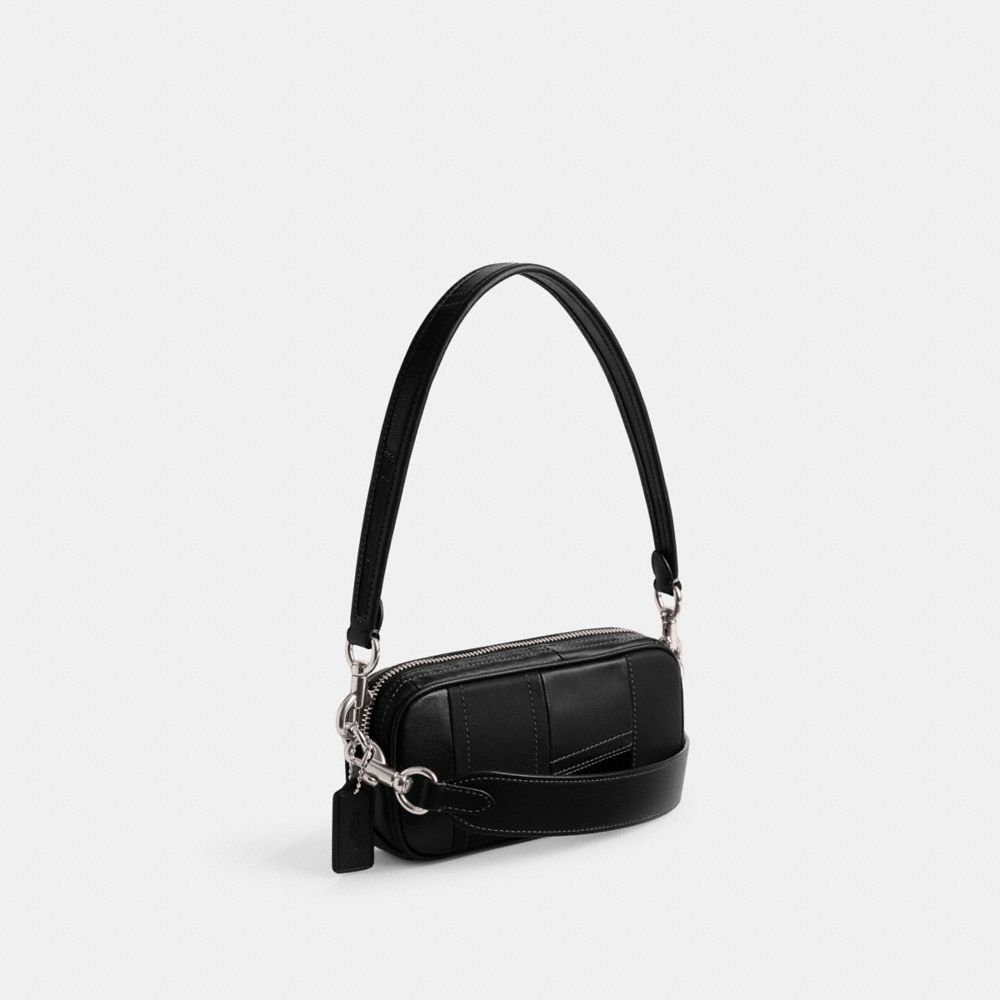 Silver / Black Coach Avery In Patchwork Women Shoulder Bags | PH_CH39526