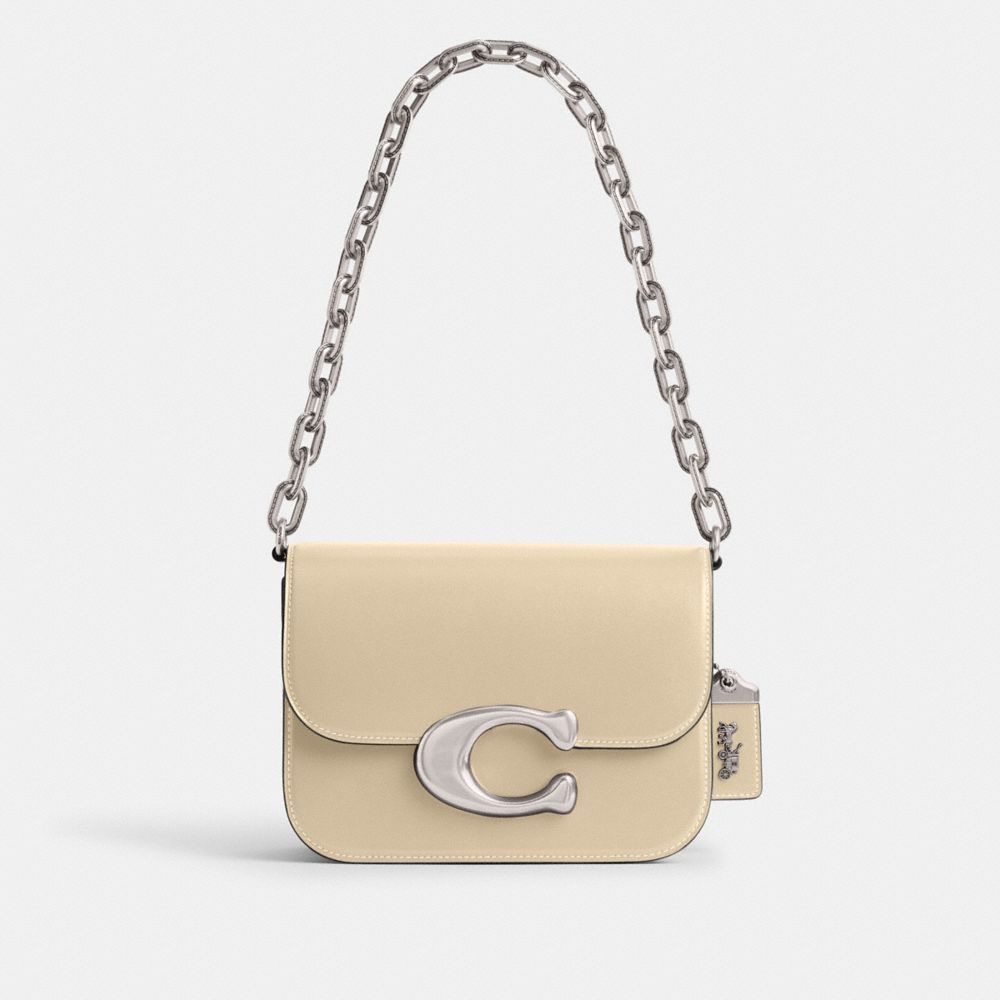 Silver / White Coach Idol Women Shoulder Bags | PH_CH70464